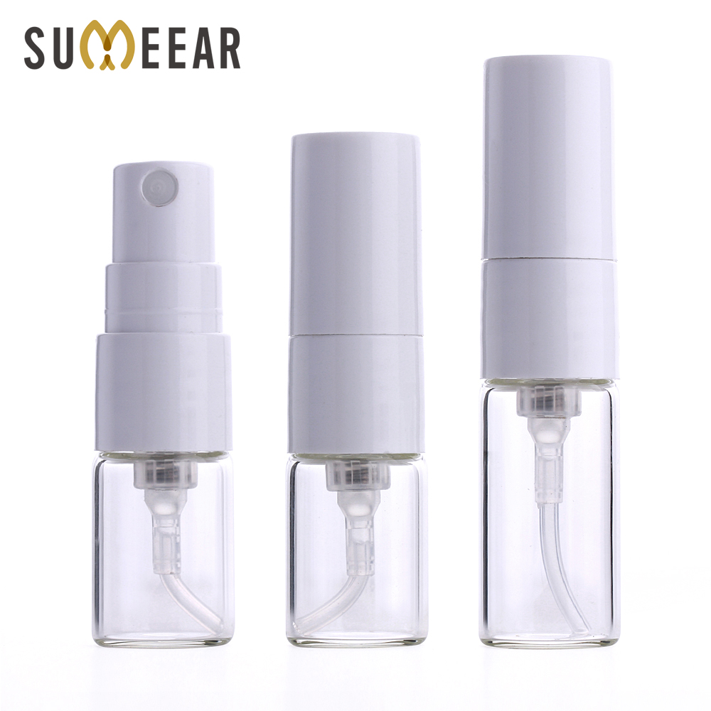 Perfume Decant Sample - Mini bouteille de parfum blanche rechargeable,