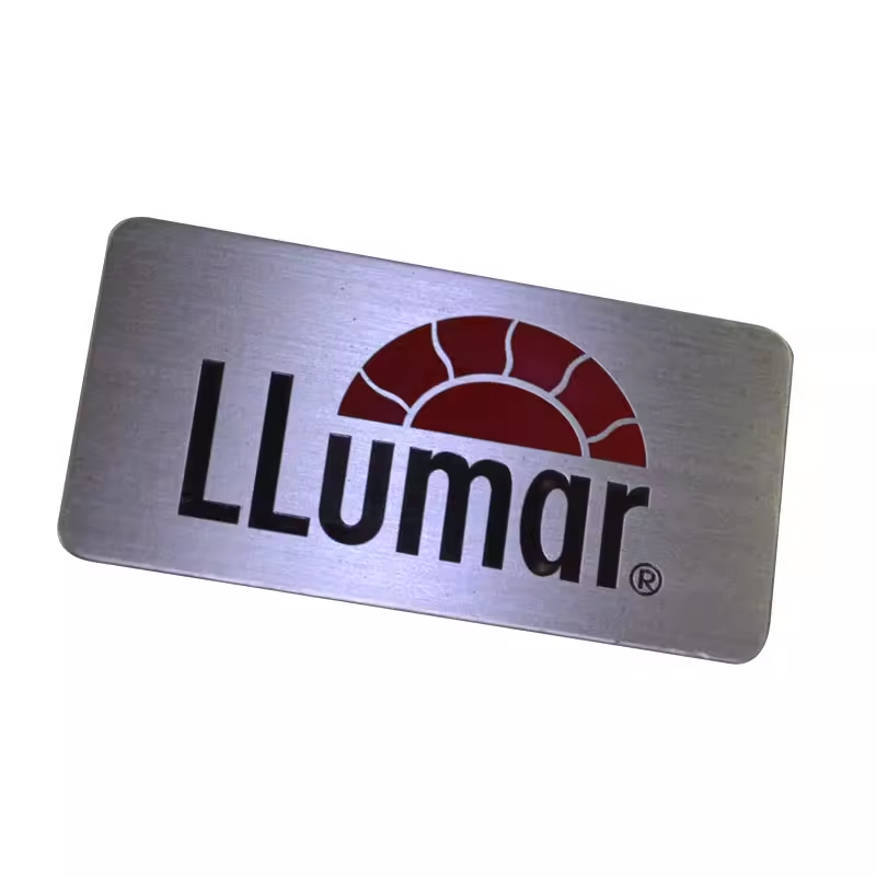 Perfume Decant Sample - Plaque métallique en aluminium, Logo personnalisé