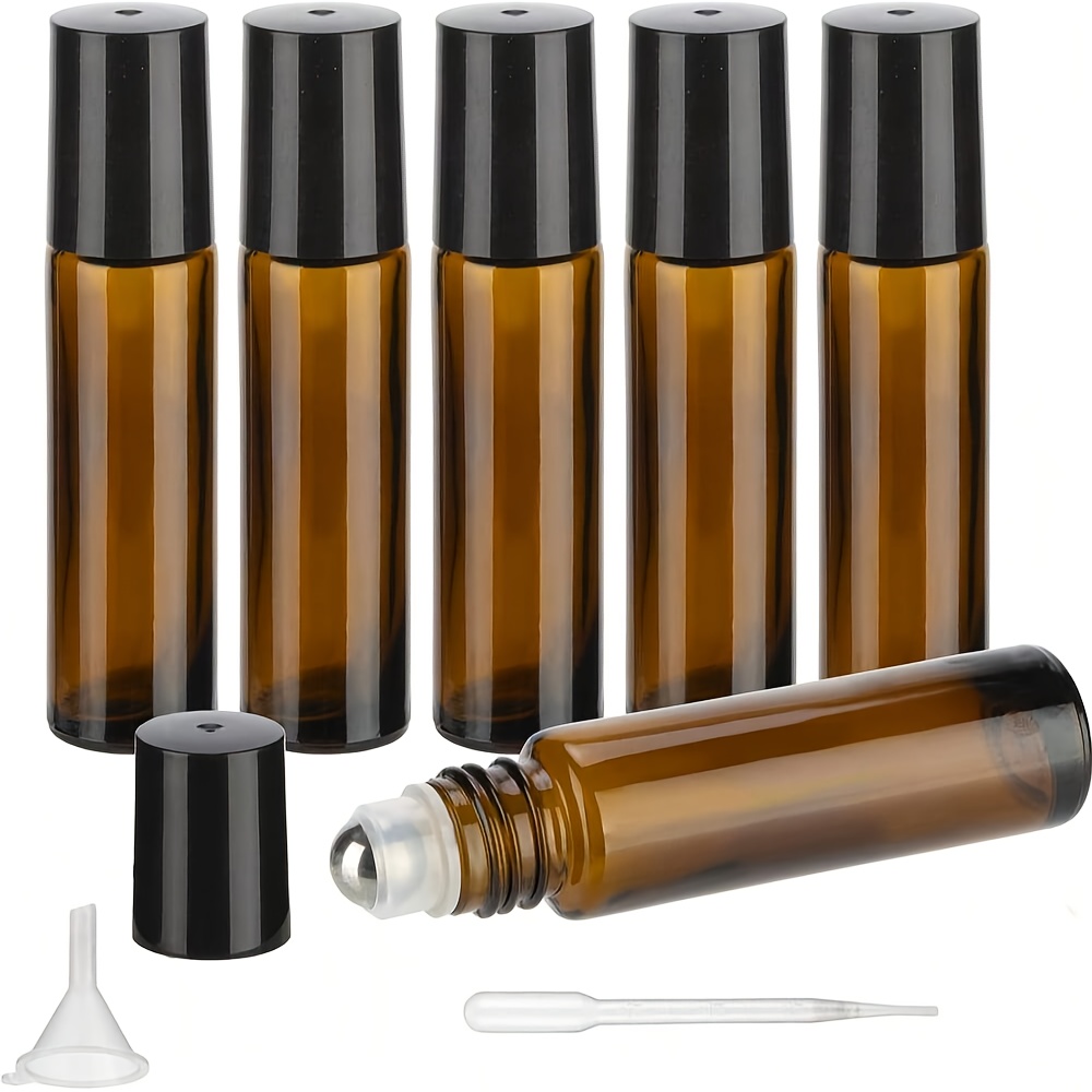 Bouteilles vides en verre ambr - Attar Oil Roll On avis et prix