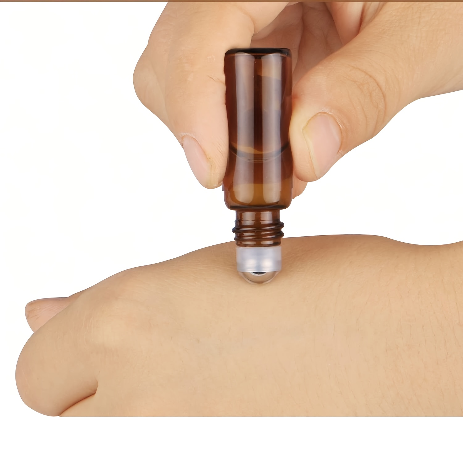 Bouteilles vides en verre ambr - Attar Oil Roll On avis et prix