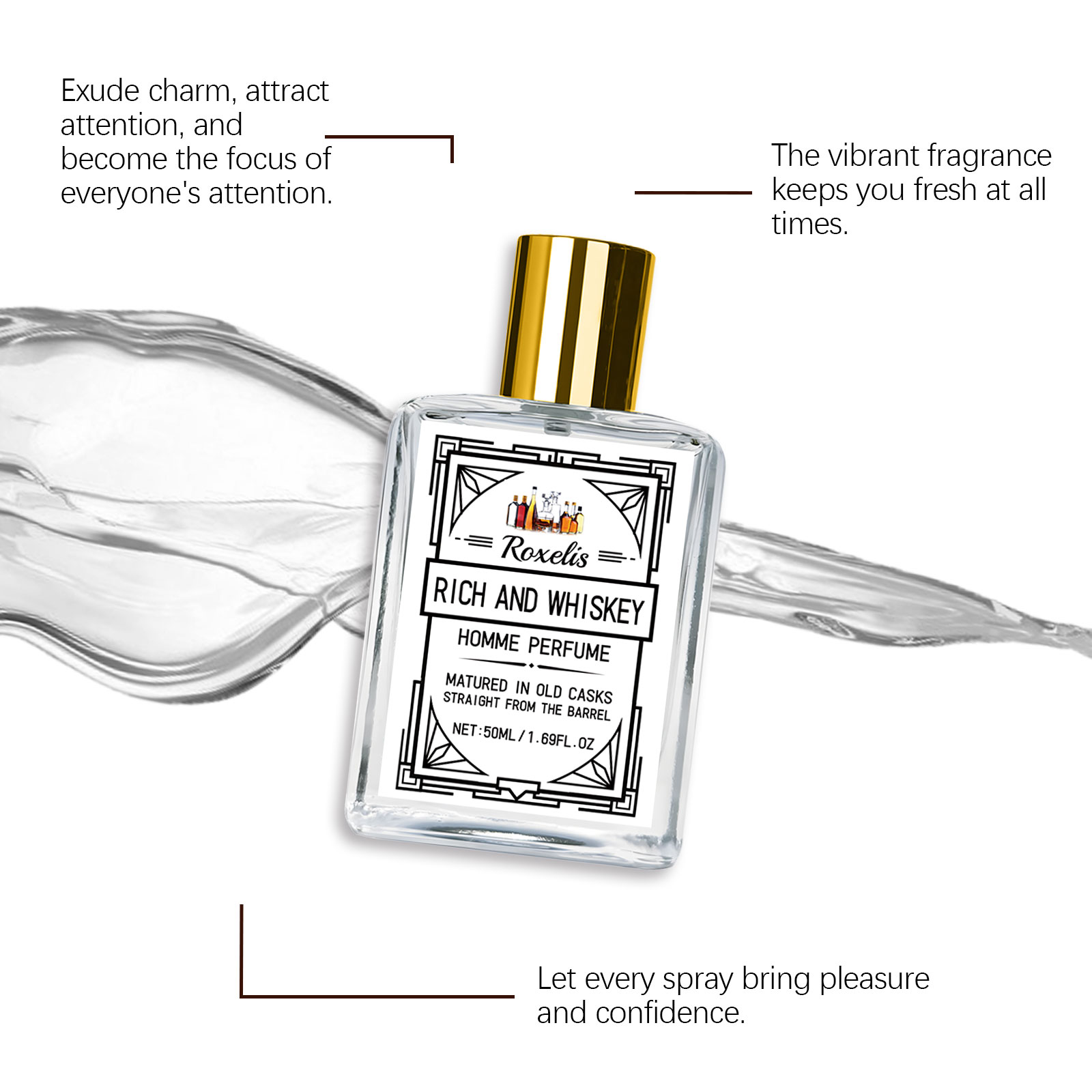 Roxelis 50ml Charm Whisky Parf - Perfume Xeryus avis et prix